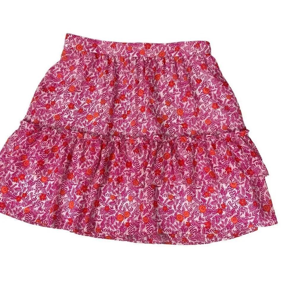 J. Crew Tiered ruffle mini skirt size Small